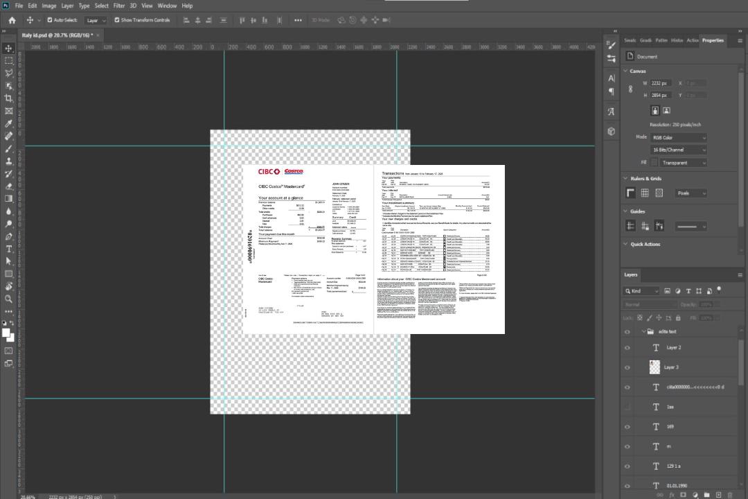 Modèle Word et PDF de relevé de compte bancaire CIBC du Canada, 2 pages template Modèle Word et PDF de relevé de compte bancaire CIBC du Canada, 2 pages template